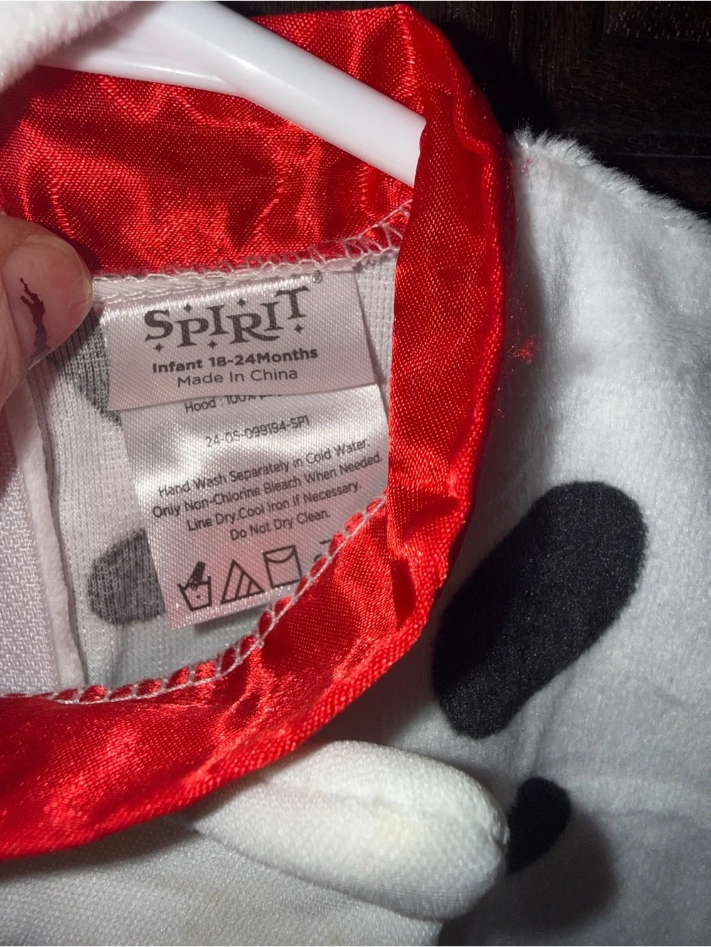 Spirit Dalmatian Infant Costume - White & Black Sz 18-24M